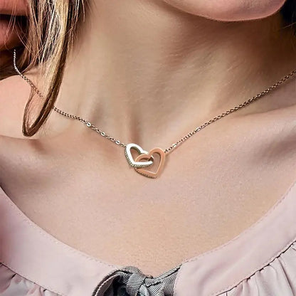 Collier à cœurs amour - À ma Fille...