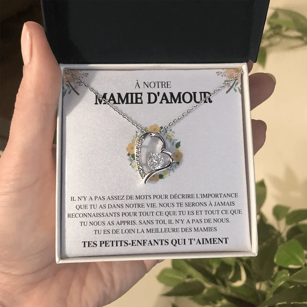 Collier Cœur d'Amour - À Notre Mamie d'Amour...